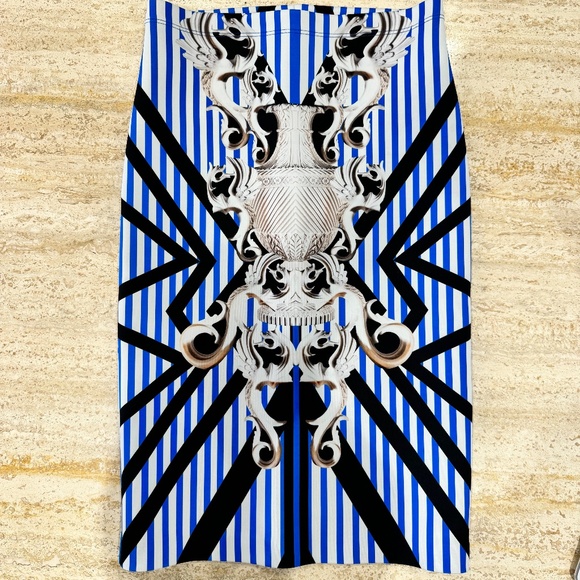 CLOVER CANYON Neoprene Geometric Pencil Skirt Size Small - Picture 1 of 4